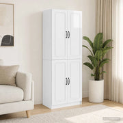 Set di armadi 2 pcs Bianco Lucido Legno ingegnerizzato 3416947