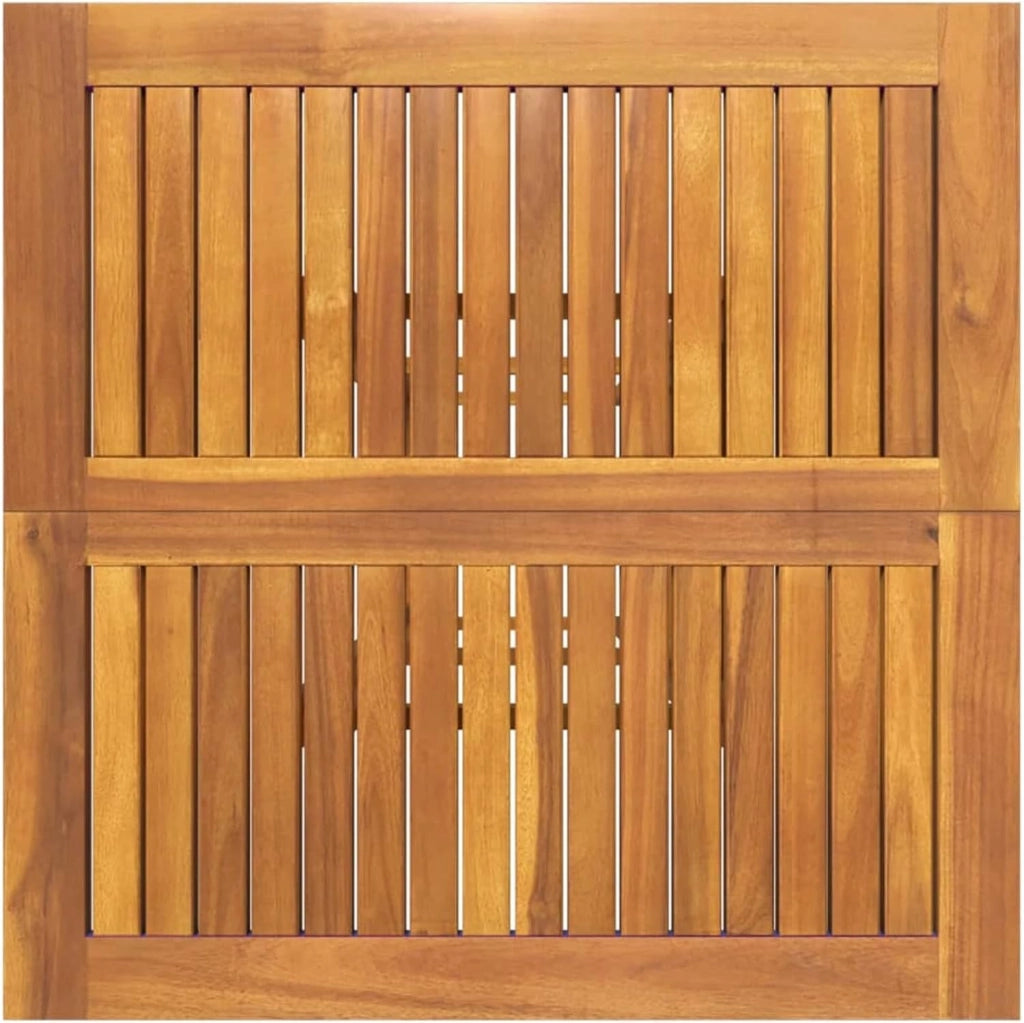 Tavolo alto da terrazza in legno massello di acacia 75 x 75 x 110 cm, tavolo da cucina, tavolo da ingresso, cucina mobili, tavolo consolle, bar cucina, tavolino ausiliario, mobile bar - SPU