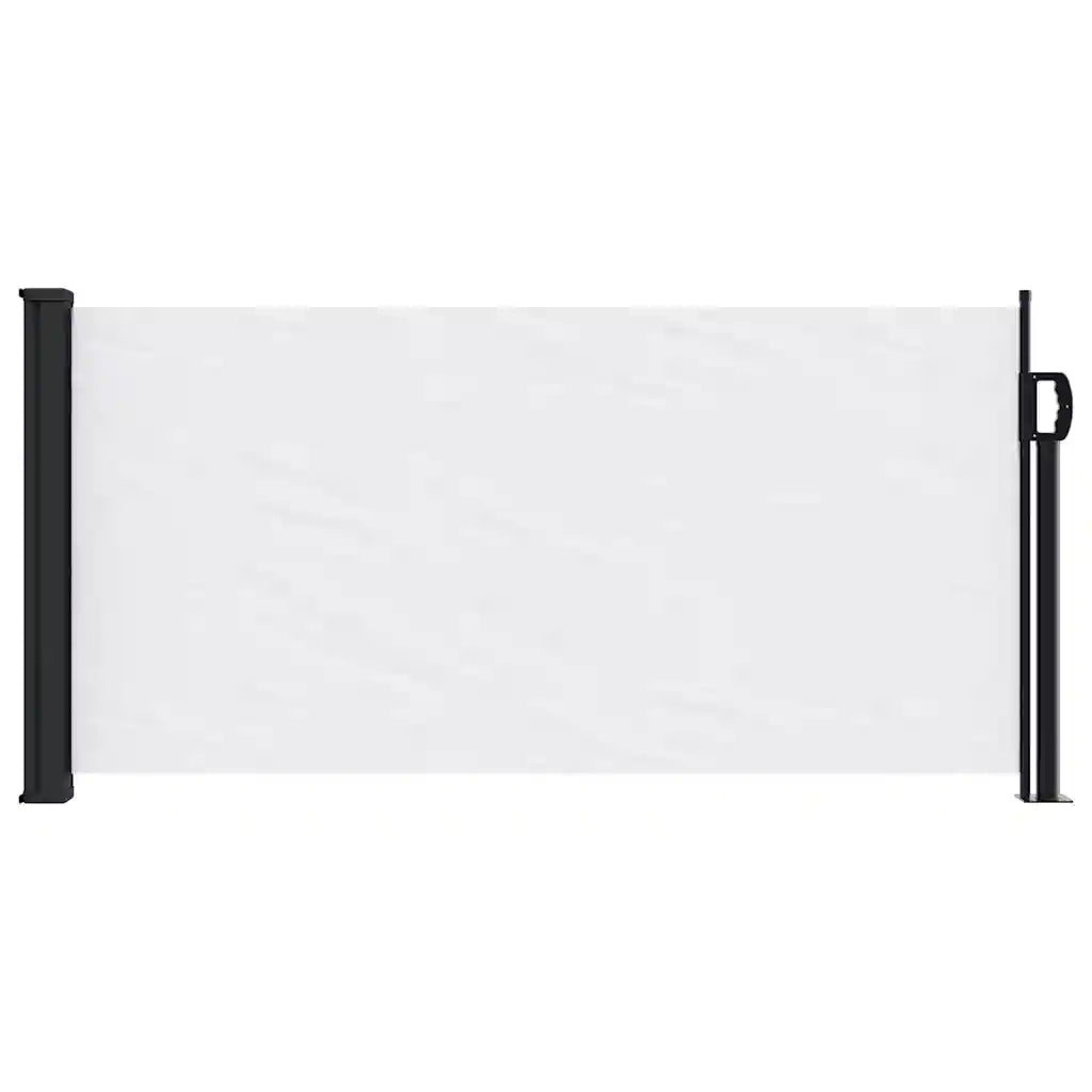 Tenda da Sole Laterale Retrattile Bianco 100x500 cm 4004391
