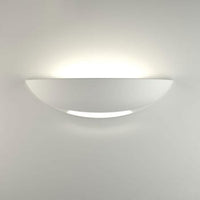 UNIVERSO APPLIQUE GESSO A PARETE DOPPIA EMISSIONE LAMPADA R7S INTERNO MEZZA LUNA