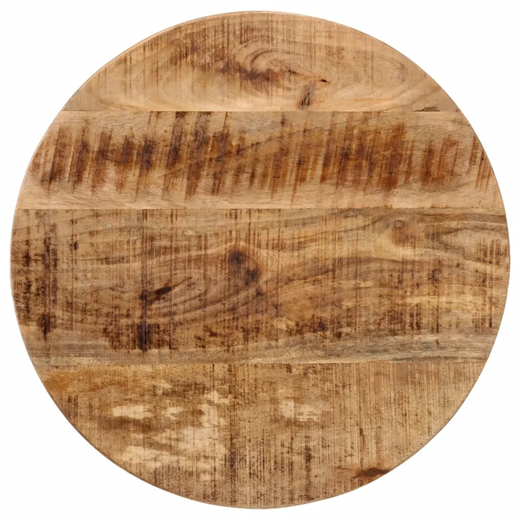 Tavolo da Salotto 45x45x40cm in Legno Massello di Mango e Ferro 371969