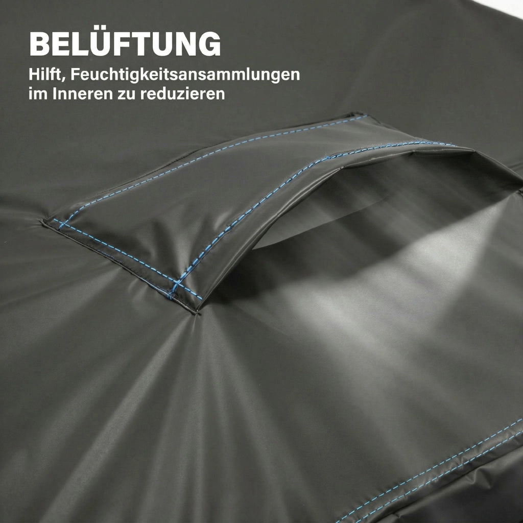 Copertura per Mobili da Giardino Impermeabile Antivento Anti-UV ¨C zephmum ¨C Nero 180x120x74cm