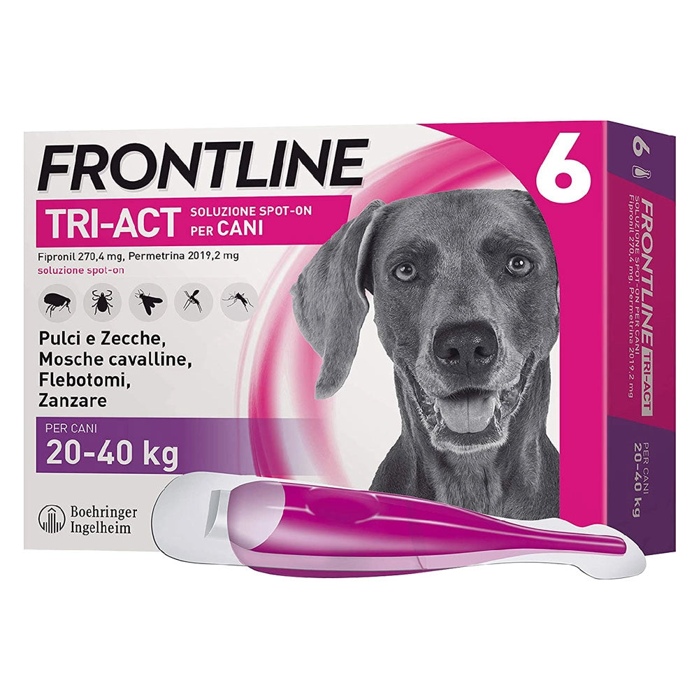 ANTIPARASSITARIO 'FRONTLINE TRI-ACT' cani 20/40 kg - 6 pipette ml 4  - FRONTLINE