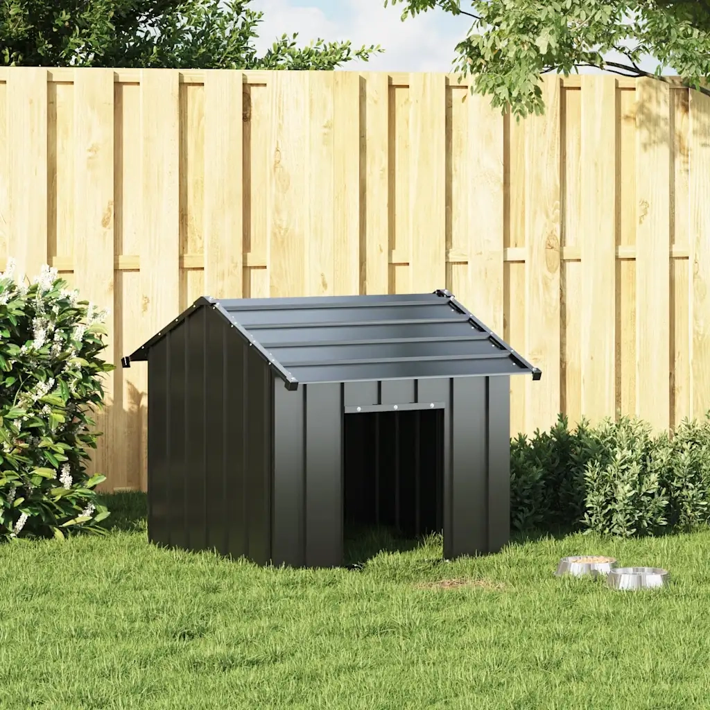 Casetta per Cani con Tetto 85x107x81 cm Acciaio Zincato CFW7293478