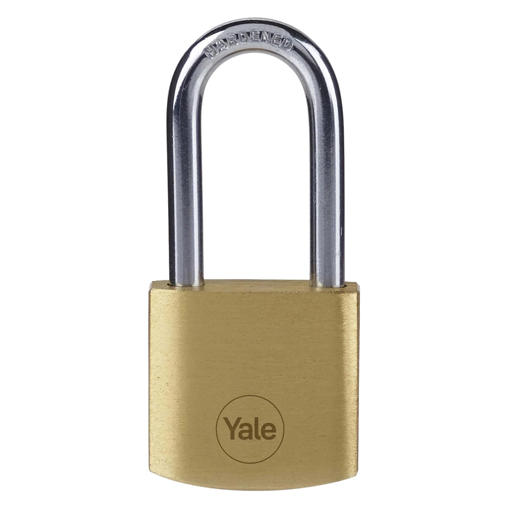 LUCCHETTO RETTANGOLARE ARCO LUNGO mm 40 - cifratura unica  - YALE