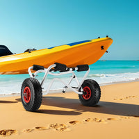 Carrello porta canoa tavola da surf barca Carrellino in alluminio per trasporto Pieghevole