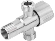 Fissura angolare in acciaio inossidabile - Valvola angolare per acqua - Rubinetto di arresto dell'acqua - Toilette portatile - Spray bidet - Facile da installare - 304 RVS