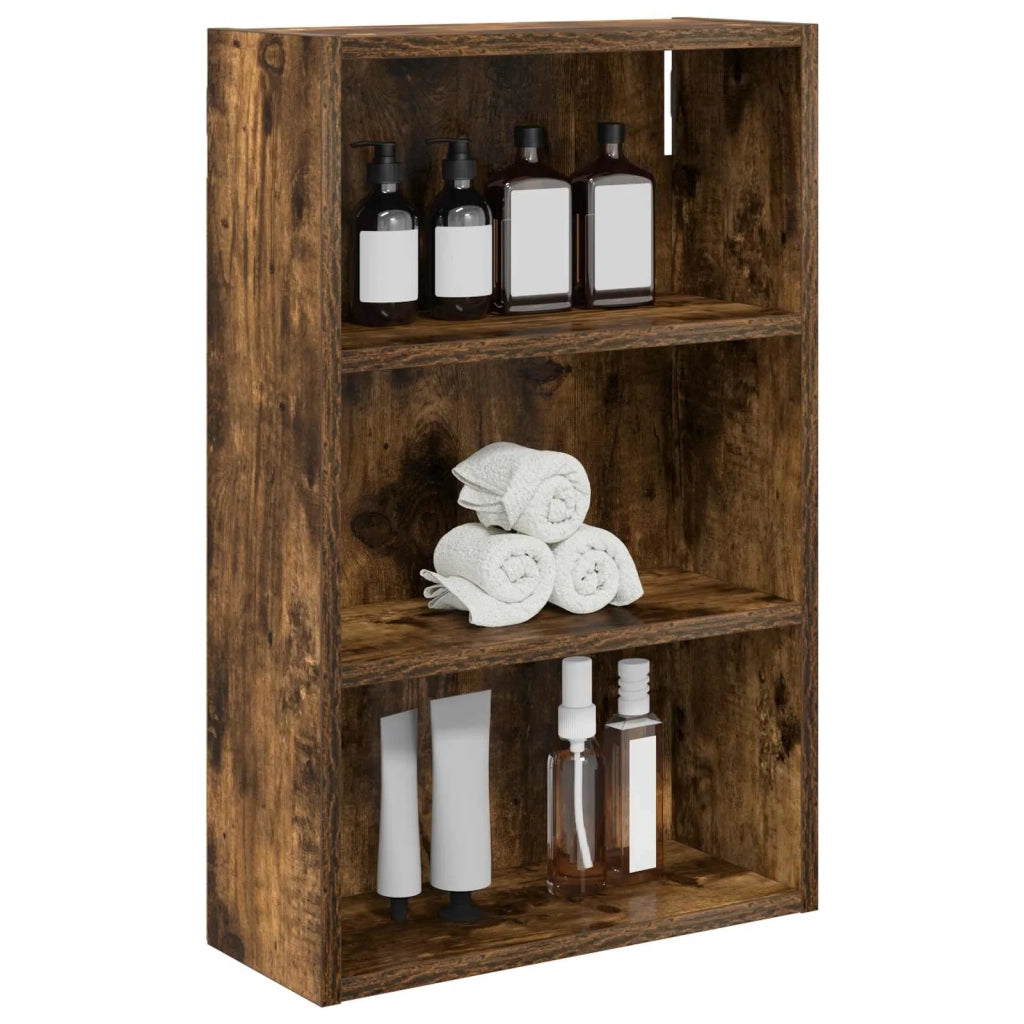 Armadio da bagno a muro Quercia Affumicata 40 x 16 x 62,5 cm 889371