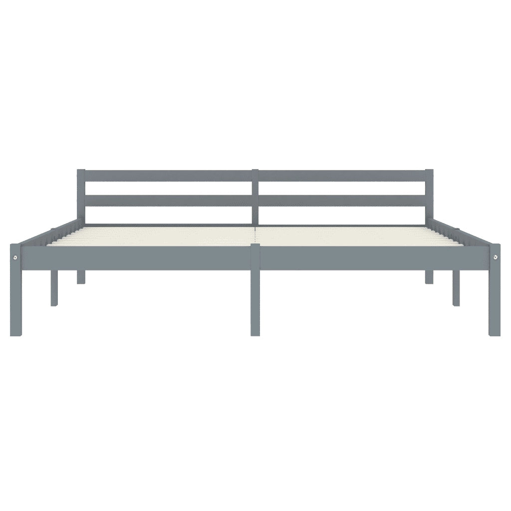Giroletto Grigio in Legno Massello di Pino 160x200 cm cod mxl 59151