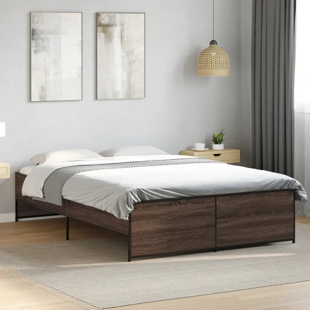 Giroletto Rovere Marrone 140x190cm in Legno Multistrato Metallo 3279901