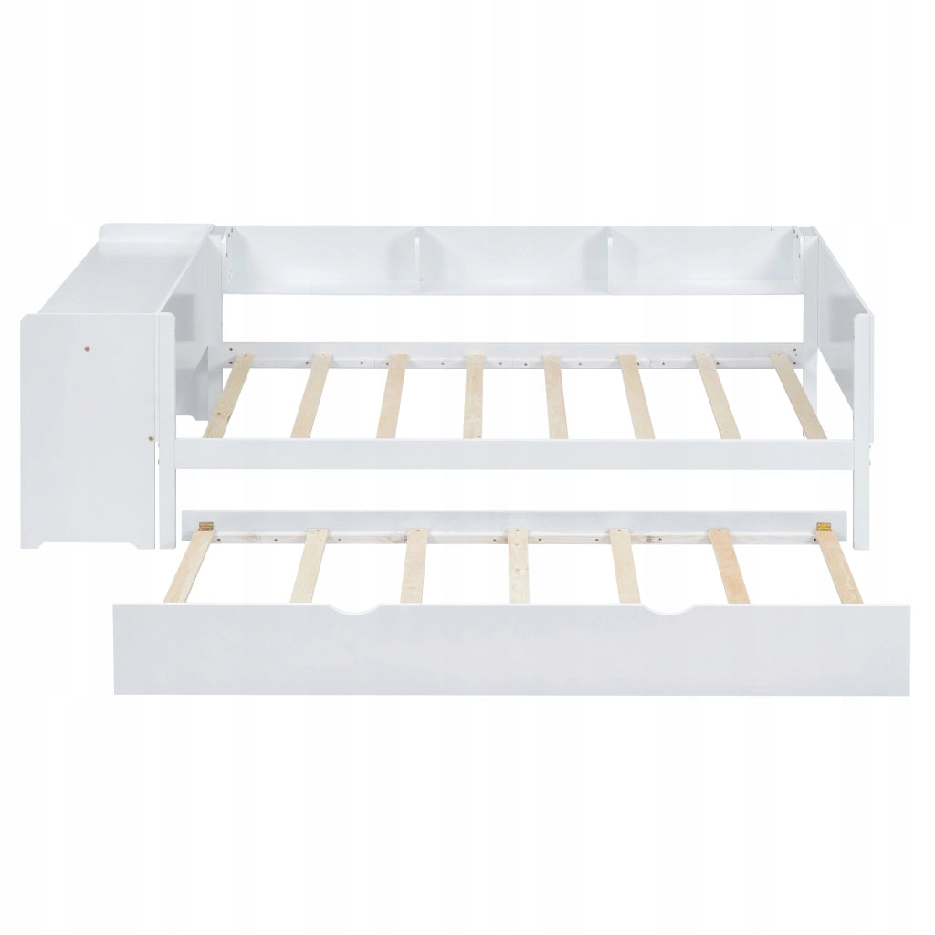 Letto a scomparsa con scrivania - Xylo - 90x200 - Bianco