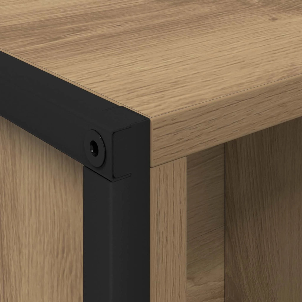 Armadio per Libri 2 pcs Rovere Artigianale 99,5 x 30 x 108 cm