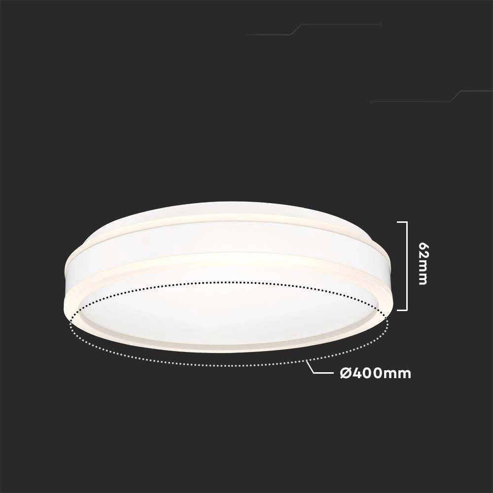 Plafoniera LED V-TAC VT-7757 38W 40cm bianca 4000K