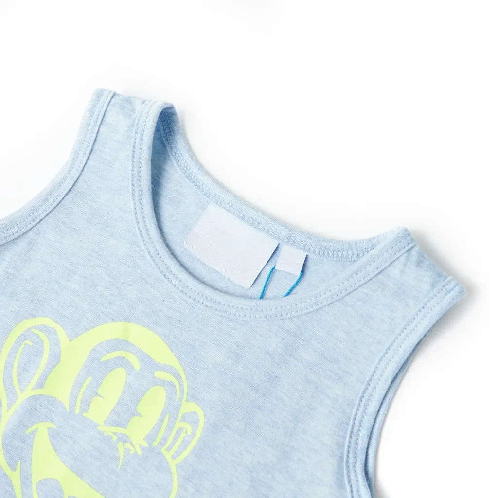 Canotta da Bambino Blu Tenue MÃ©lange 128
