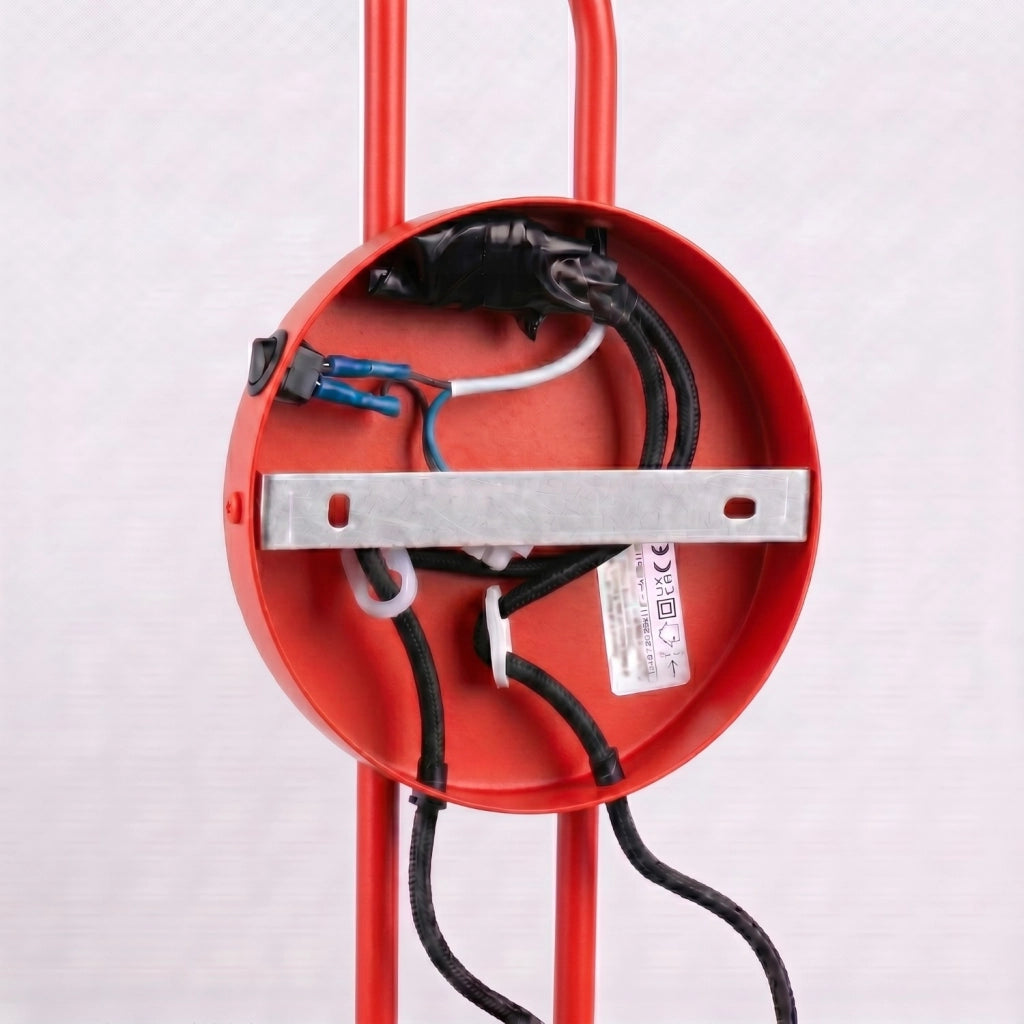 Applique NOX 2 rosso con interruttore