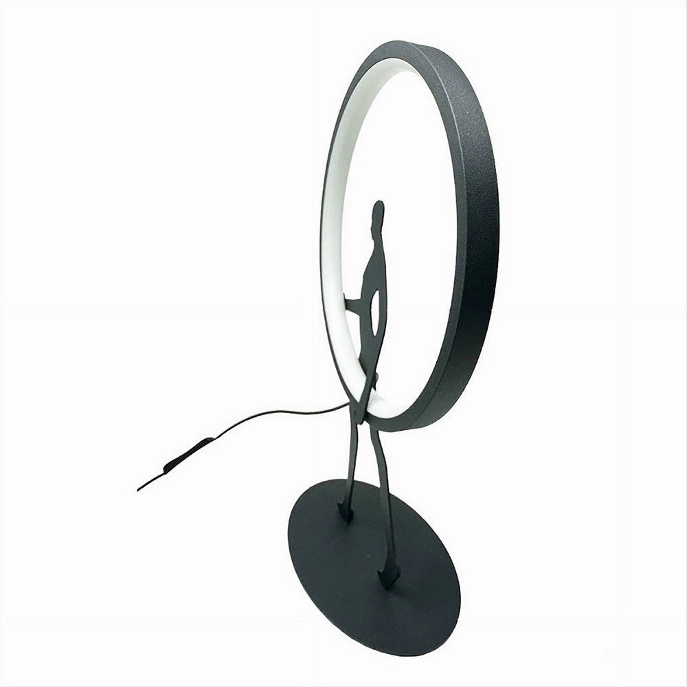 Trade Shop - Lampada Da Tavolo 9w Scultura Corpo Uomo A Led Lume Luce 3000k 4000k 6500k D02-n - -bianco Caldo      -