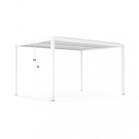 Pergola Bioclimatica 3x4 m in Alluminio Bianco