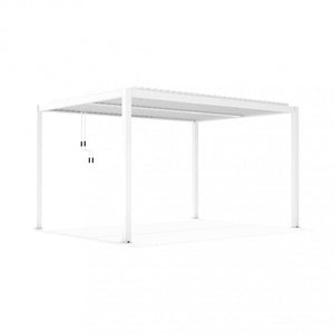 Pergola Bioclimatica 3x4 m in Alluminio Bianco