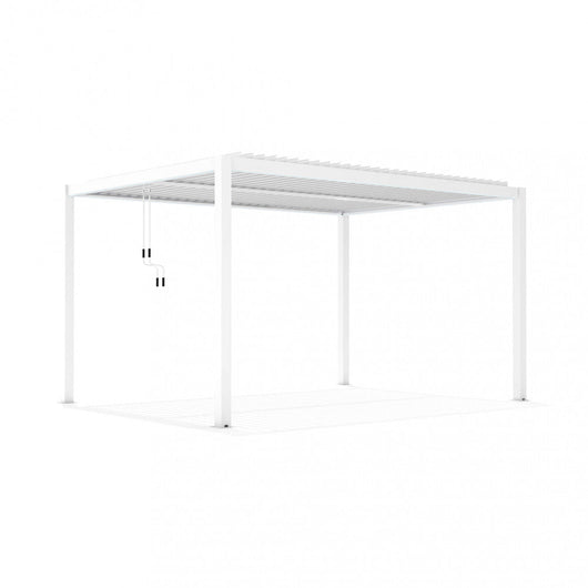 Pergola Bioclimatica 3x4 m in Alluminio Bianco