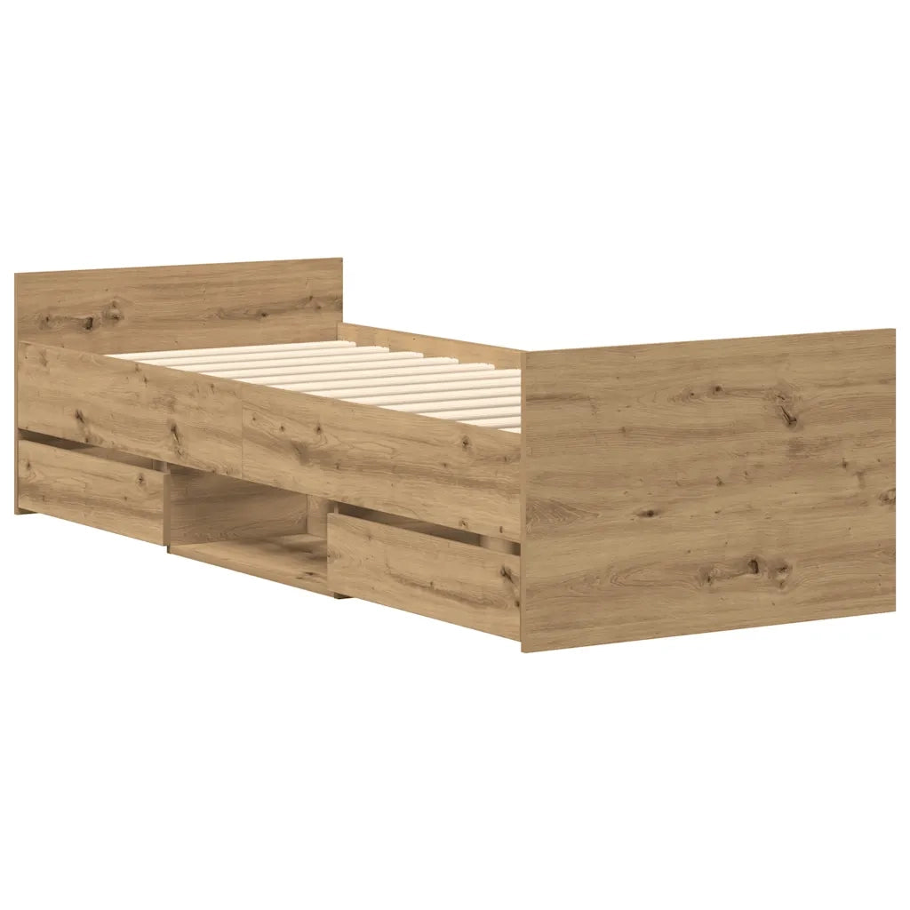 Giroletto senza Materasso Rovere Artigianale 90x190cm 3328809