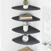 Mensola sospesa con lo scaffale 4 pcs Antracite 30 x 30 x 2 cm
