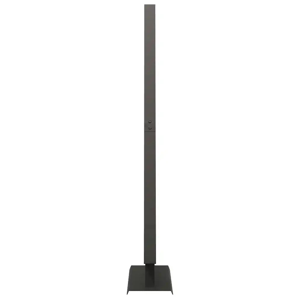 Albero di Natale in metallo con supporto Nero 125,5 cm Acciaio