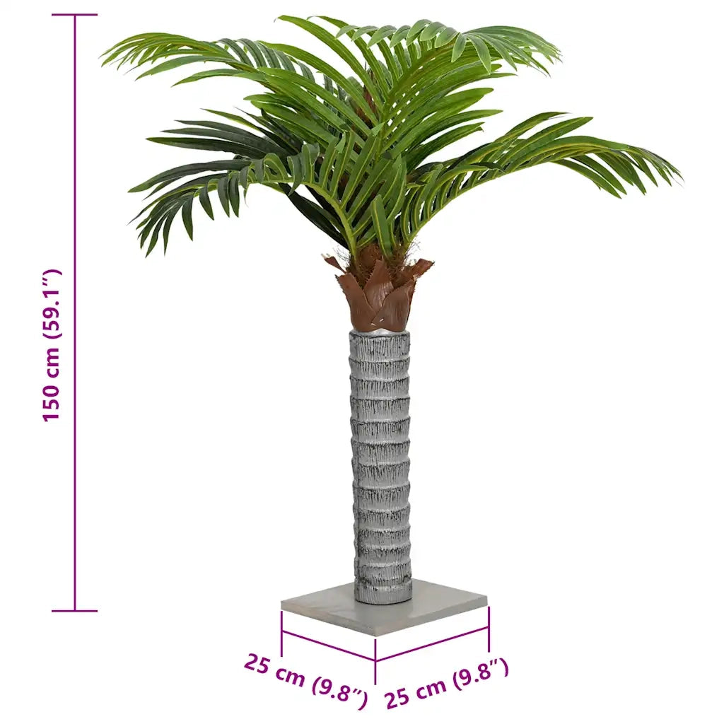 Palma Artificiale 12 Foglie 150 cm Verde CFW9637146