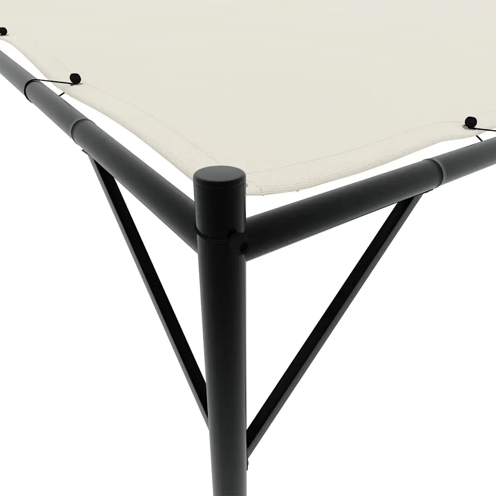 Gazebo Bianco 4x4 m 180 g/m² Tessuto e Acciaio 362464