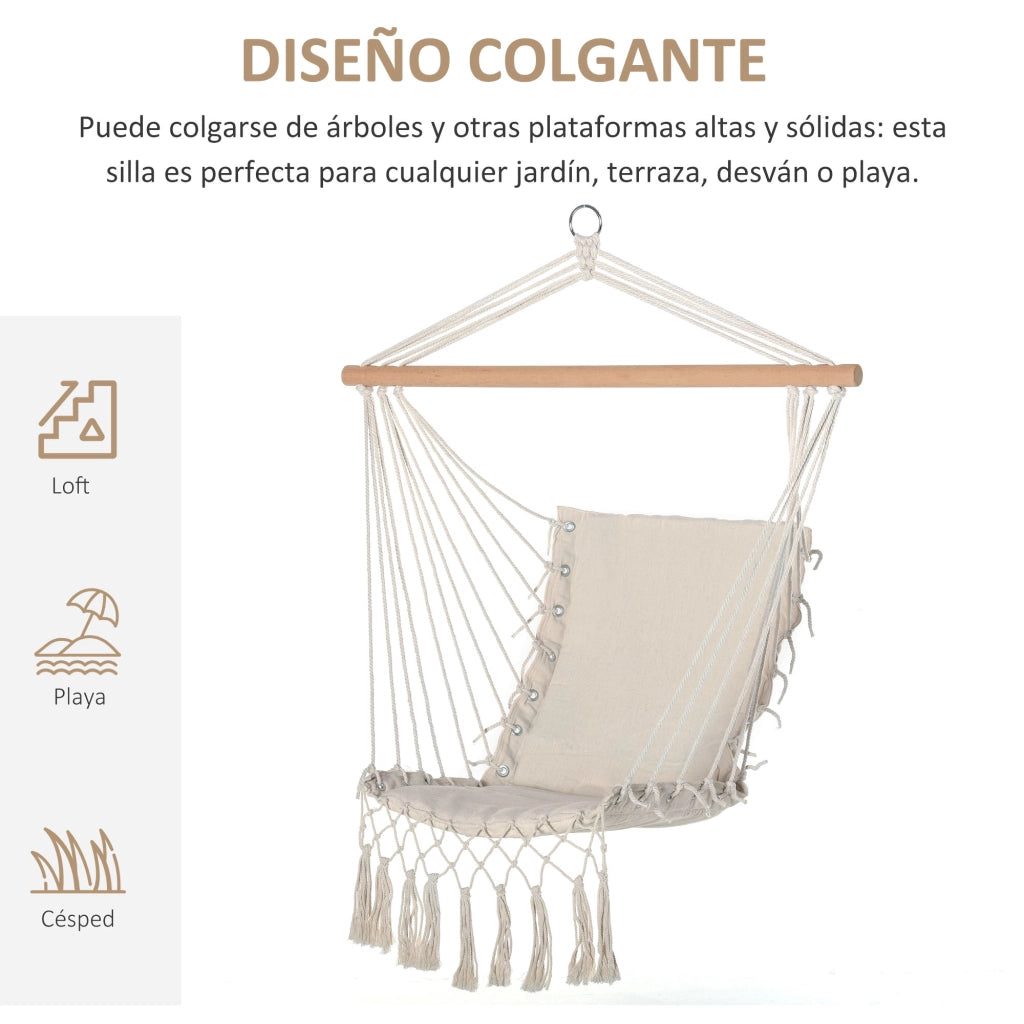 Sedia a dondolo ¨C Zephmum ¨C Bianco, tessuto, design moderno