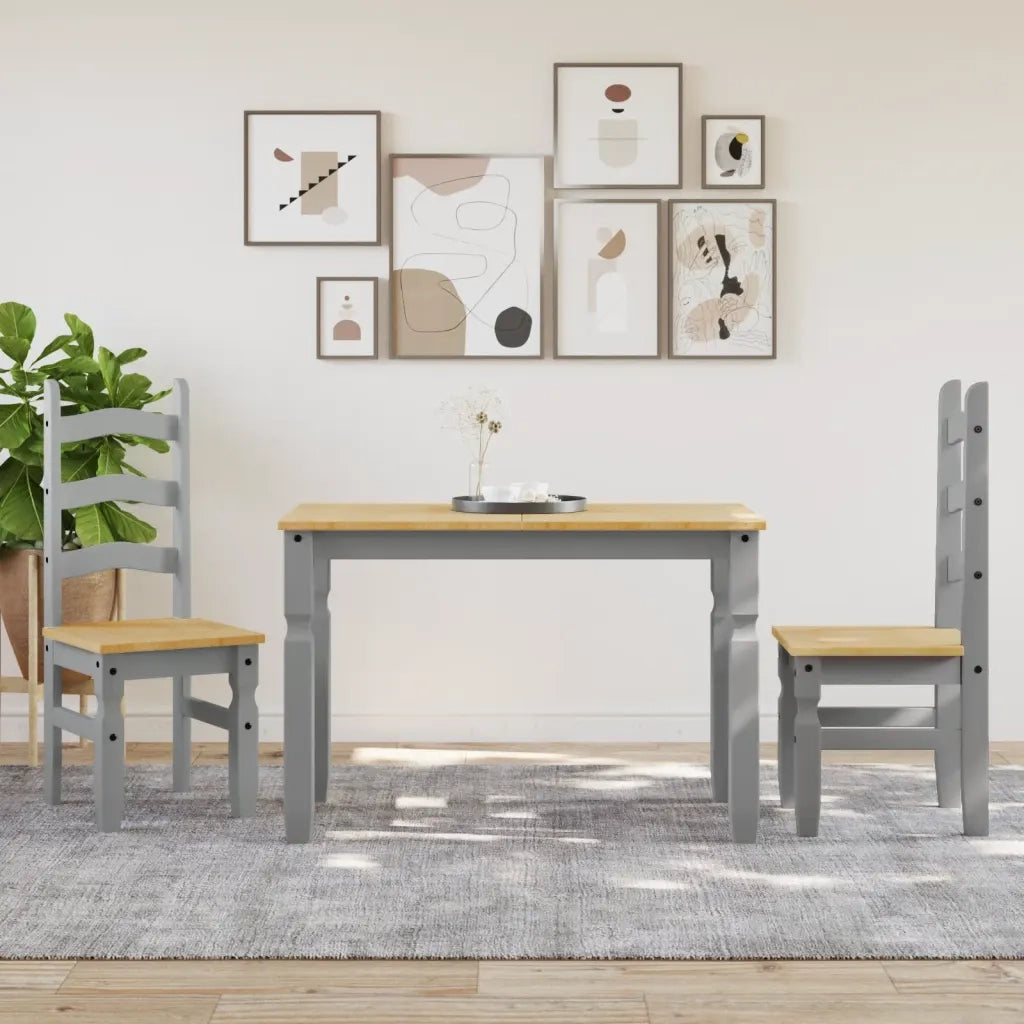 Tavolo da Pranzo Corona 112x60x75 cm in Legno Massello di Pino 4005715