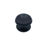 Pomolo fisso per porta SAGUATTI 166/80ZB in alluminio nero opaco