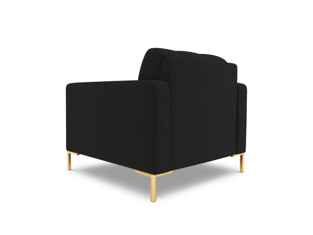 Cosmopolitan Design - Poltrona "Bali" in tessuto strutturato nero 