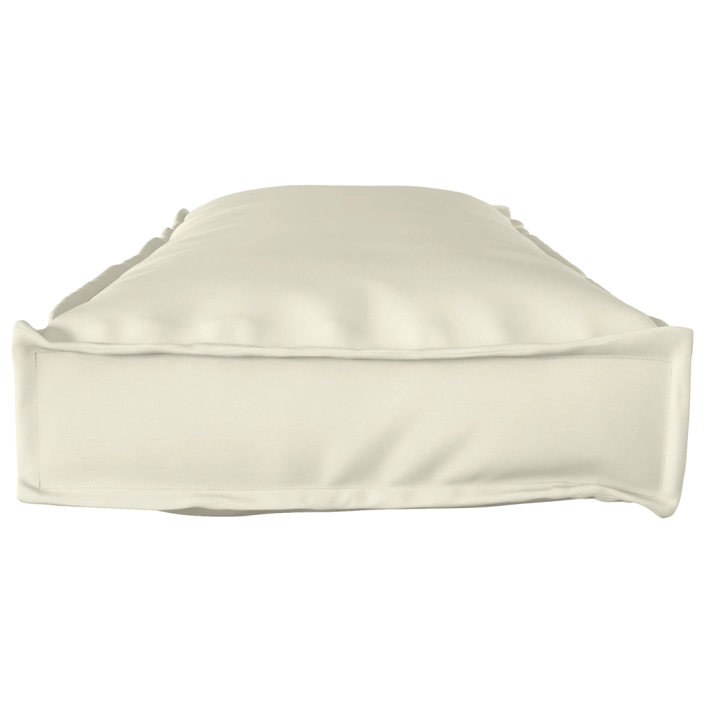 Cuscini per panca 2 pezzi Crema 120x40x8 cm Tessuto Oxford