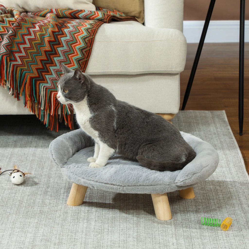 Cuccia Divanetto per Cani e Gatti Sfoderabile ¨C Minimal ¨C Grigio 47x40x20 cm
