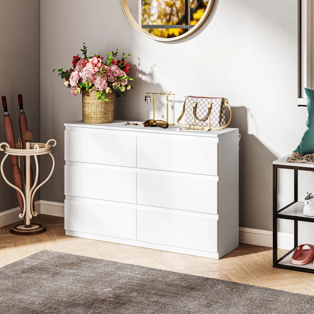 Cassettiera 3 Cassetti ¨C Xylo ¨C Bianco Moderno Camera Letto Soggiorno Mobile Contenitore Legno