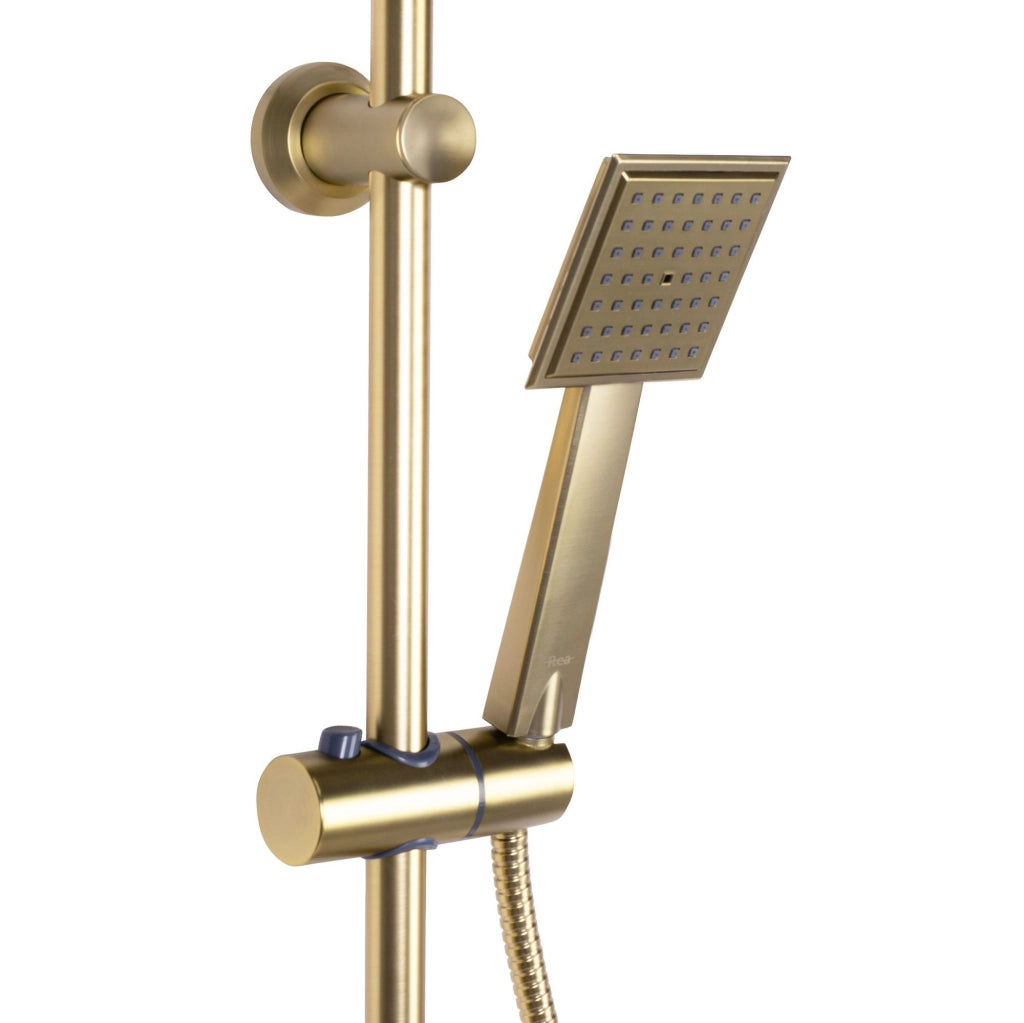 Set Doccia Rea Bravo Brush Gold