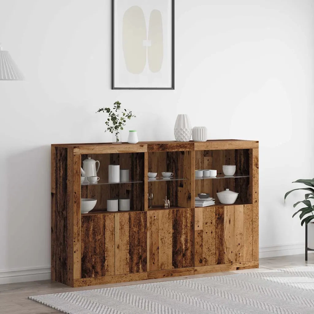 Credenza-Buffet-Armadio da cucina Legno vecchio 162 x 37 x 100 cm Legno multistrato 168748
