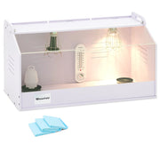 Gabbia per allevamento pulcini fino a 36°C 78 x 40 x 42 cm MDF PVC bianco 14_0008499