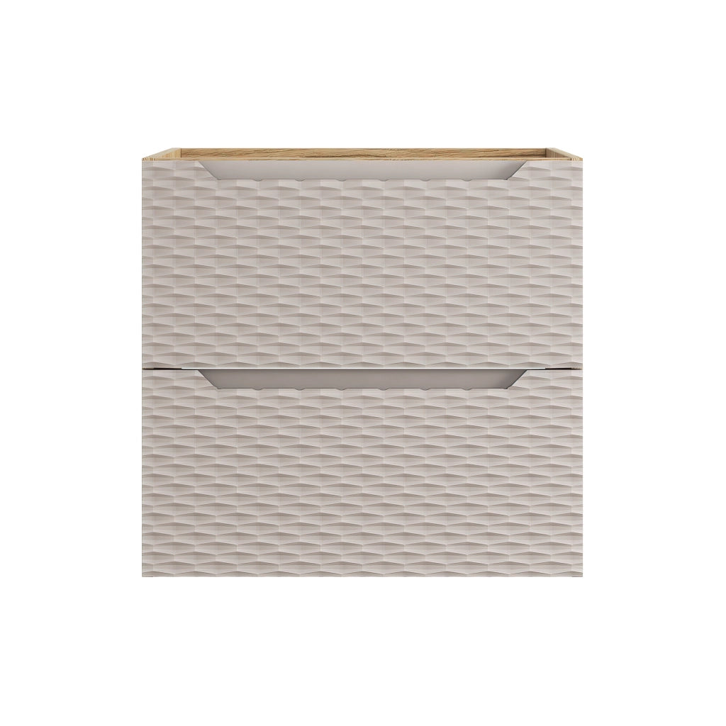 Mobile sottolavabo 60 cm 2 cassetti Ocean Beige 60 x 57 x 46 cm