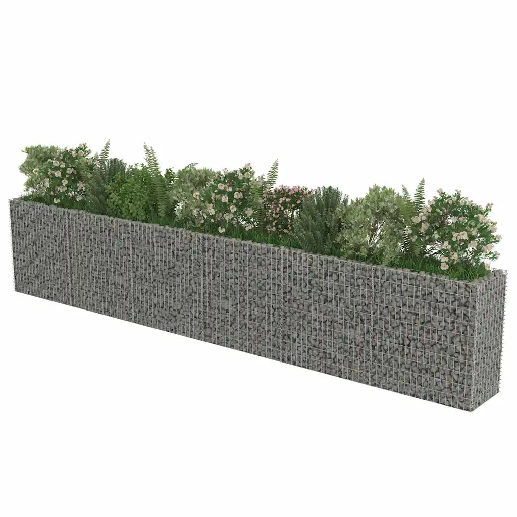Gabbione Letto Rialzato in Acciaio Zincato 540x50x100 cm cod mxl 67421