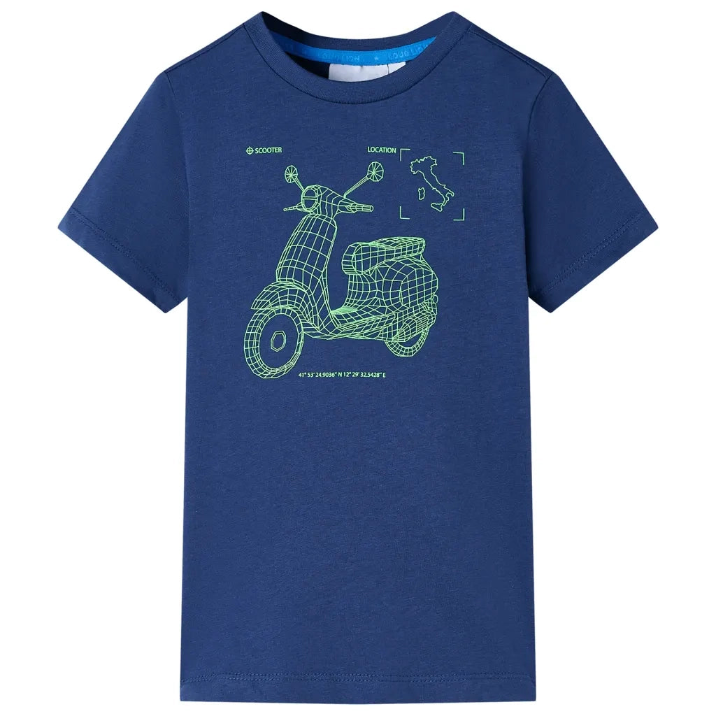 Maglietta per Bambini Blu Scuro 92cod mxl 109145