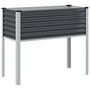 Fioriera rialzata per piante fiori terrazza giardino 100 x 41 x 90 cm acciaio antracite 02_0037271