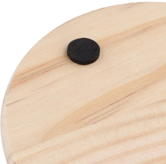Sostegni in legno per oggetti 40 pezzi - Pads antiscivolo - Dischi in legno da 10 cm - Progetti di pittura DIY - Progetti creativi - Sostegni per bicchieri in legno