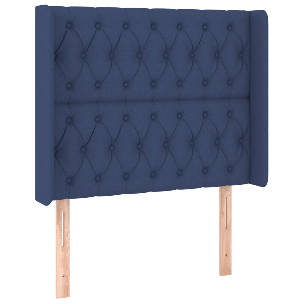 Letto a Molle con Materasso e LED Blu 90x190 cm in Tessuto 3138523