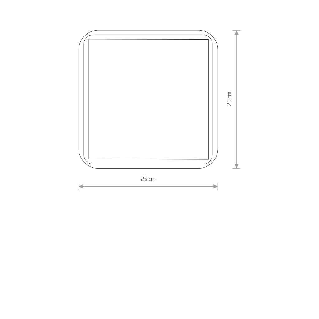 Plafoniera Nowodvorski Tahoe 10037 quadrata 25cm E27 IP44 bianca