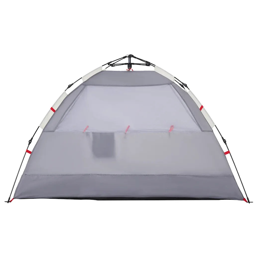 Tenda da Spiaggia 2 Persone Grigio Rilascio Rapido Impermeabile