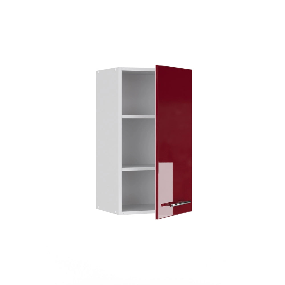 Pensile da cucina Fame-Line Bordeaux lucido/Bianco 40 cm Vicco