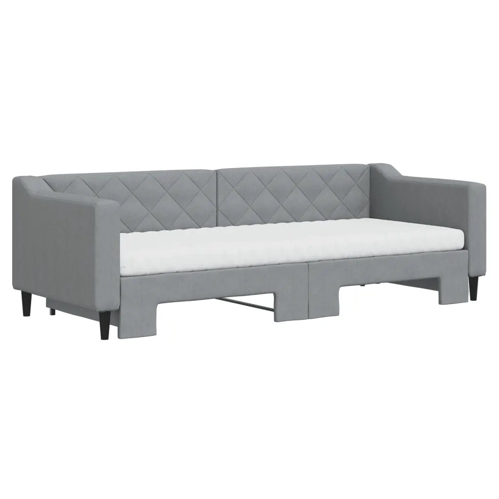 Divano Letto Estraibile Materassi Grigio Chiaro 80x200 Tessutocod mxl 107017