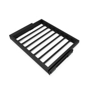 Kit di 7 aste portapantaloni, 1 vassoio e 1 telaio a scorrimento con chiusura ammortizzata per armadi, regolabile, mod..