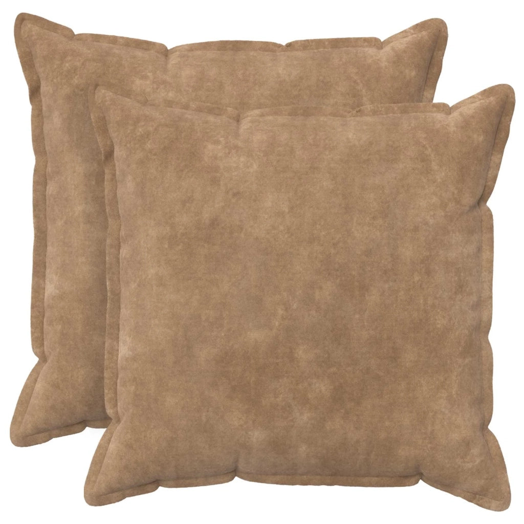 Cuscino con cuscino HOUTEN 2 pz Tortora Fleece in microfibra 936171